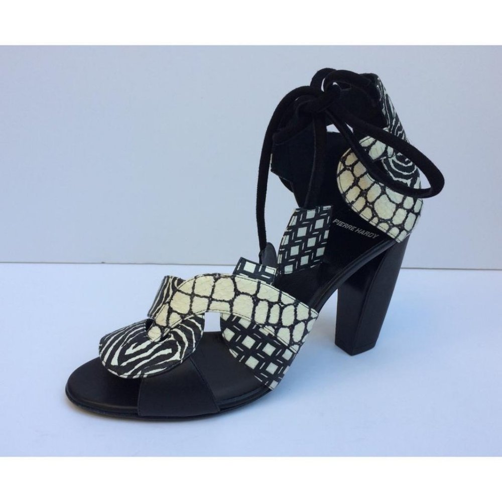 Pierre Hardy Python Leather Ankle Cuff Sandal 41e… - image 3